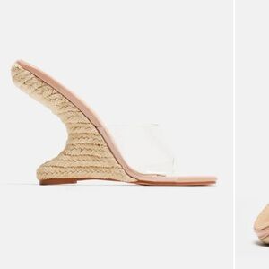 Positive Vibes Wedges - Nude